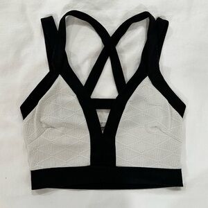 Charlotte Russe Black & White crop top